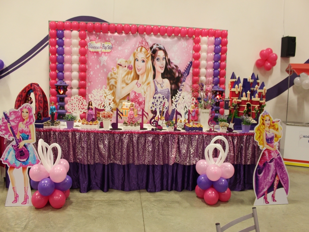 Barbie Princesa e Pop Star - Decoração